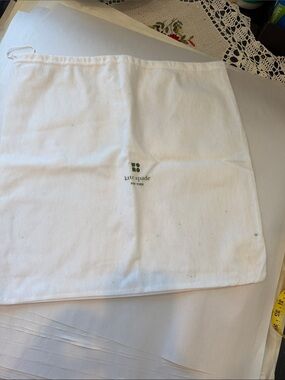 Kate Spade White Dust Bag 19x18